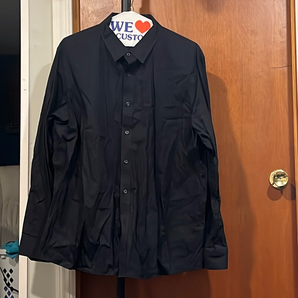 Mens Black Dress Shirt